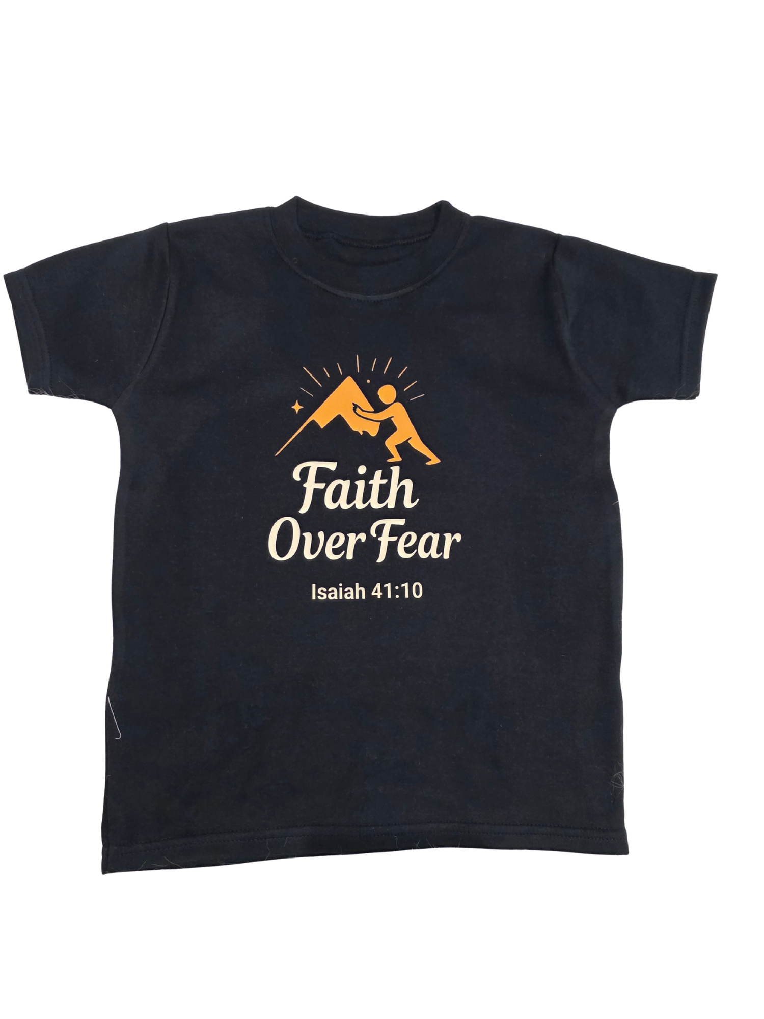 Faith Over Fear Christian Kids’ T-Shirt – Inspirational Faith Clothing