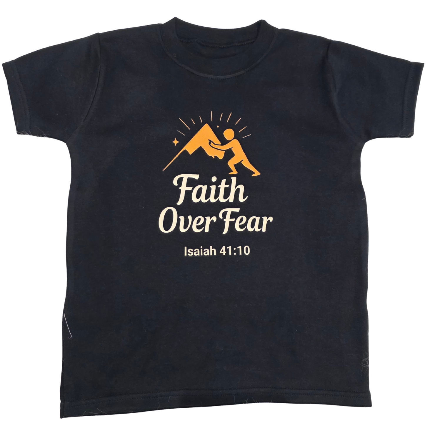 Faith Over Fear Christian Kids’ T-Shirt – Inspirational Faith Clothing