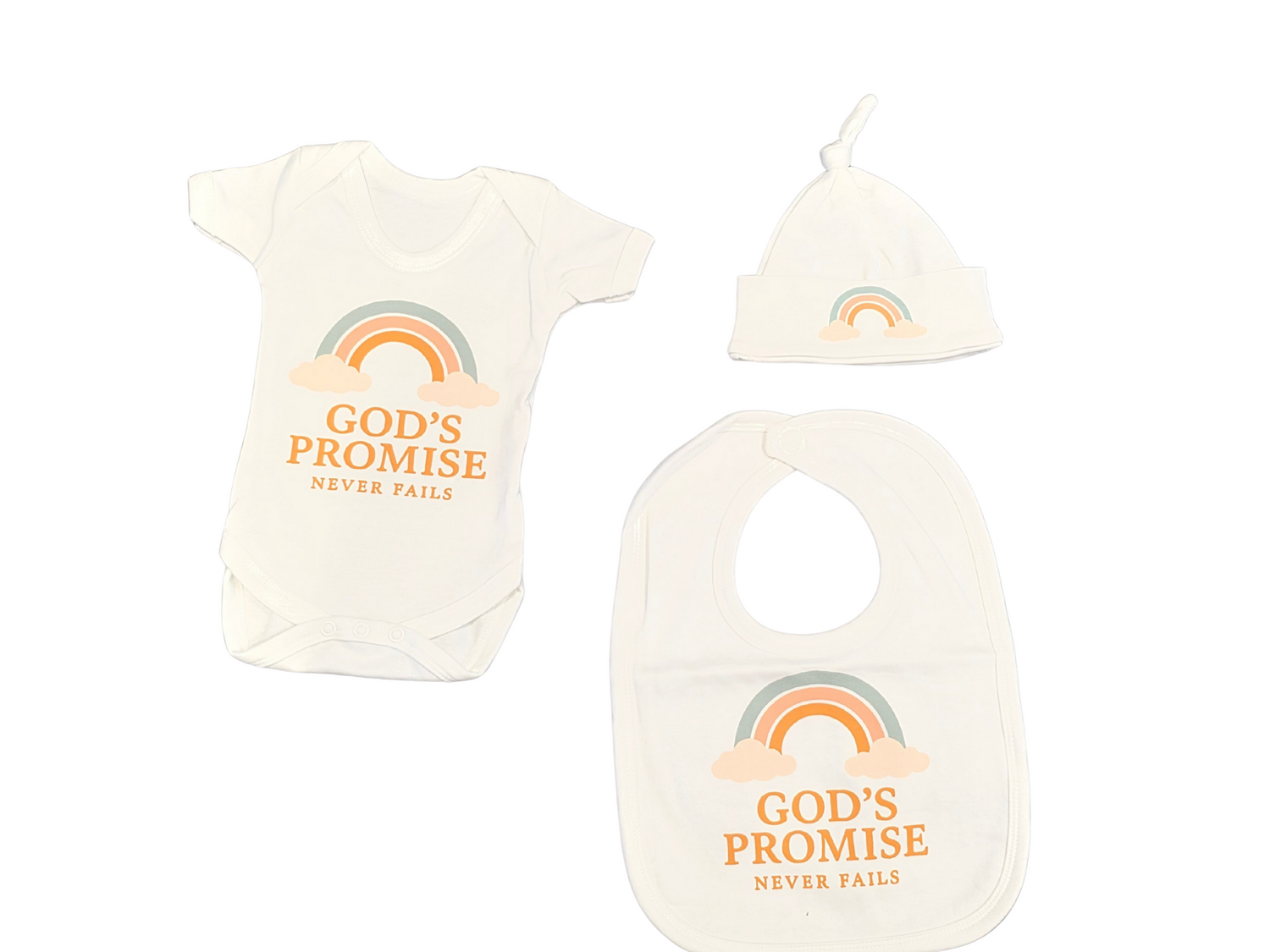 God’s Promise Christian Baby Gift Set – Faith Based Newborn Outfit