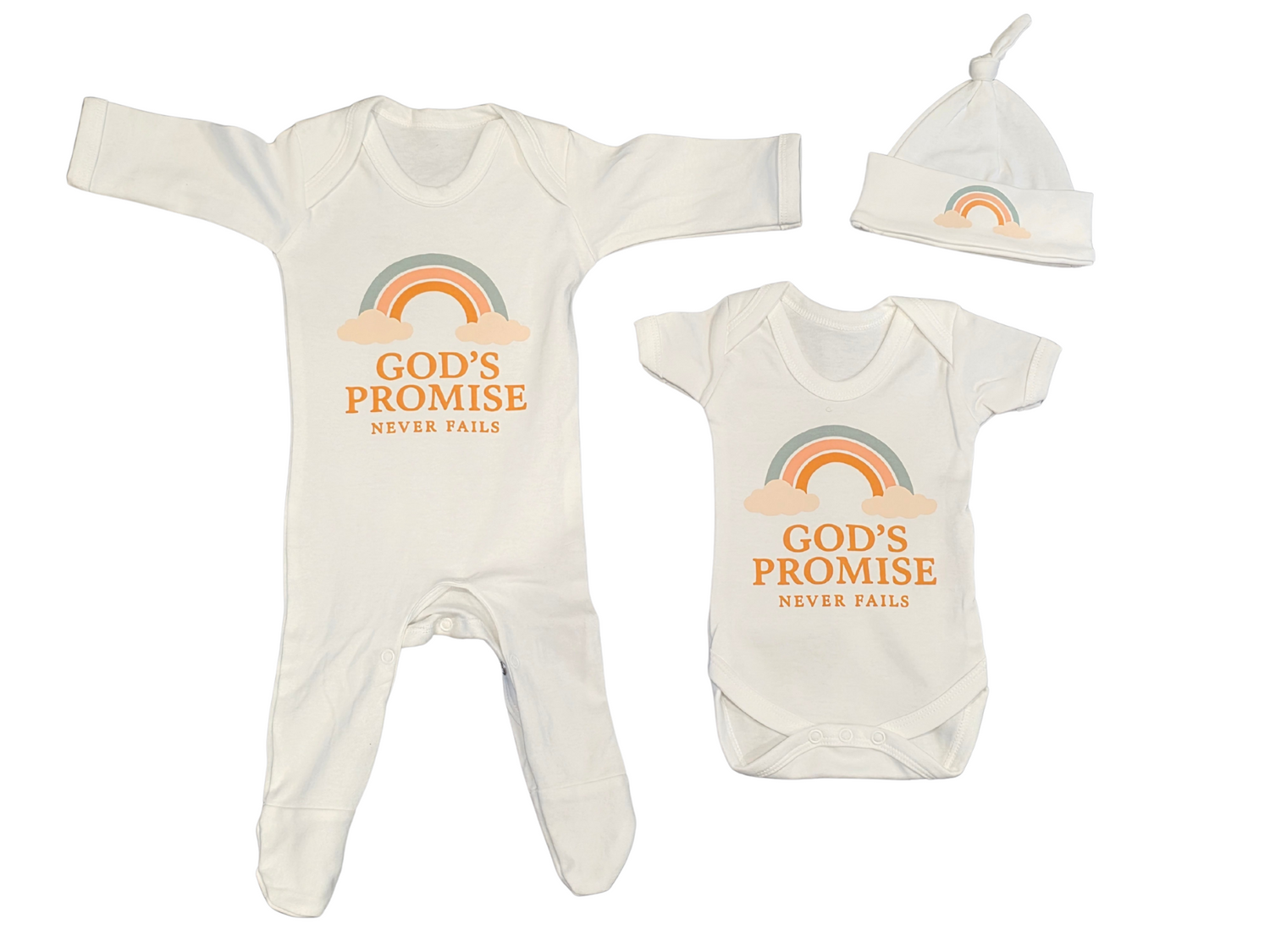God’s Promise Christian Baby Gift Set – Faith Based Newborn Outfit