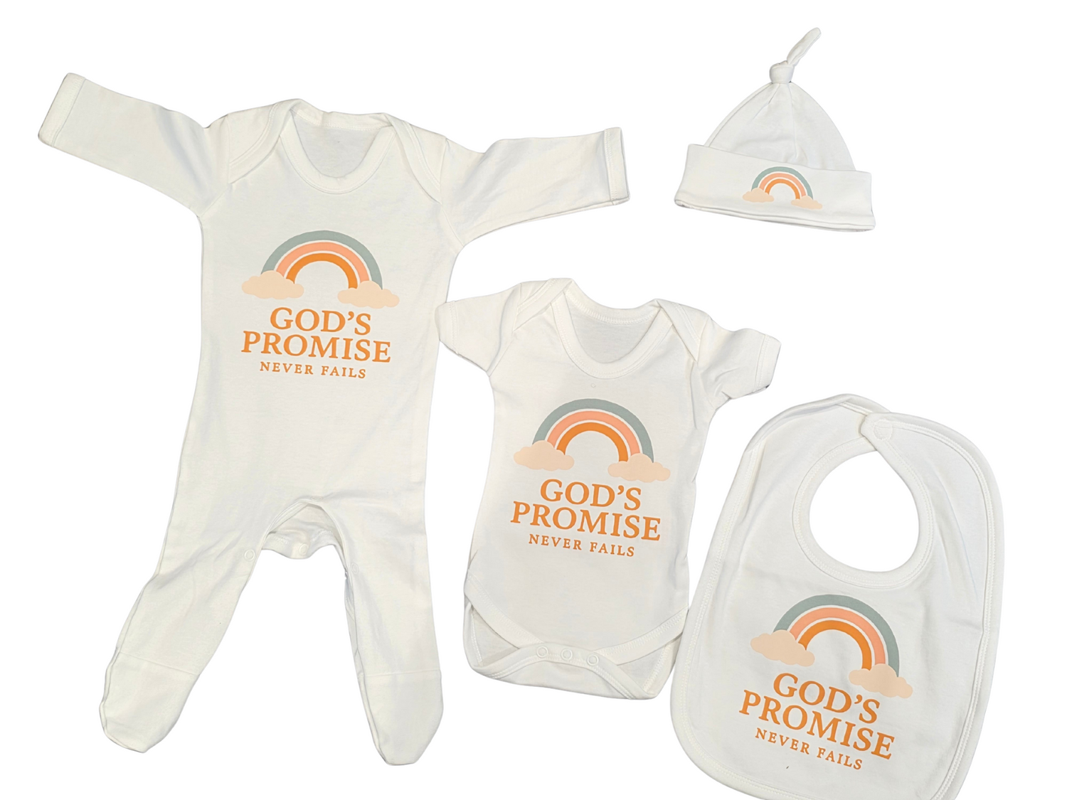 God’s Promise Christian Baby Gift Set – Faith Based Newborn Outfit