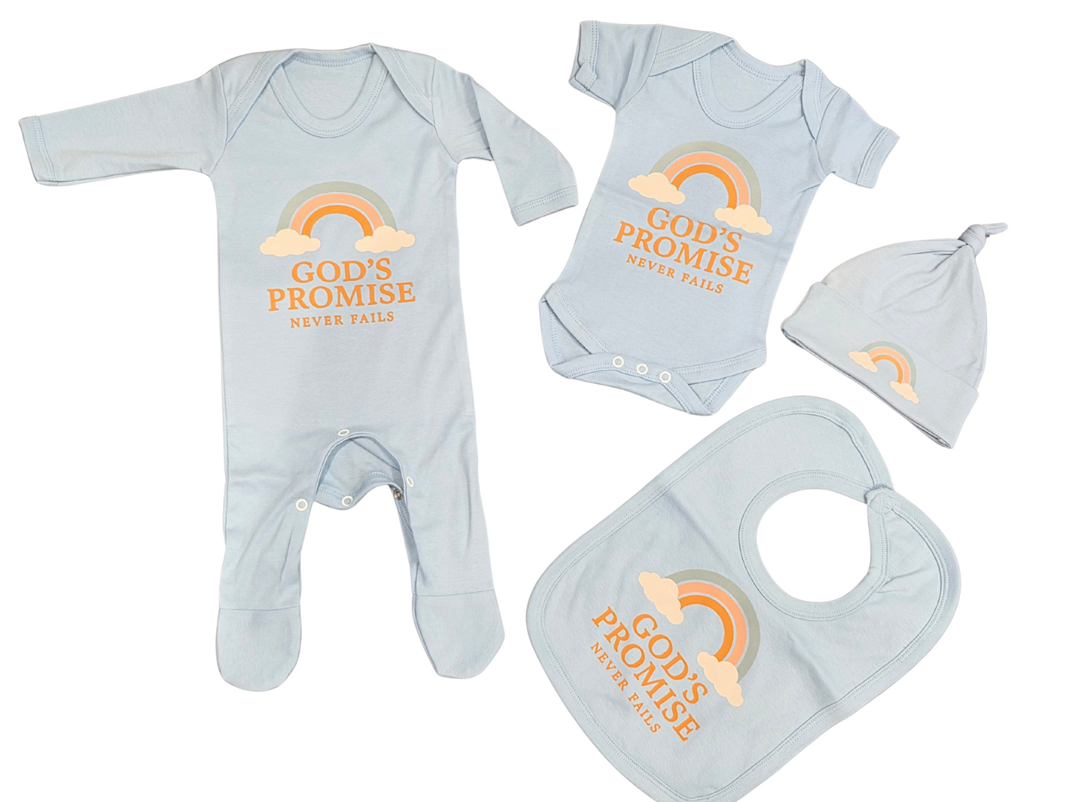 God’s Promise Christian Baby Gift Set – Faith Based Newborn Outfit