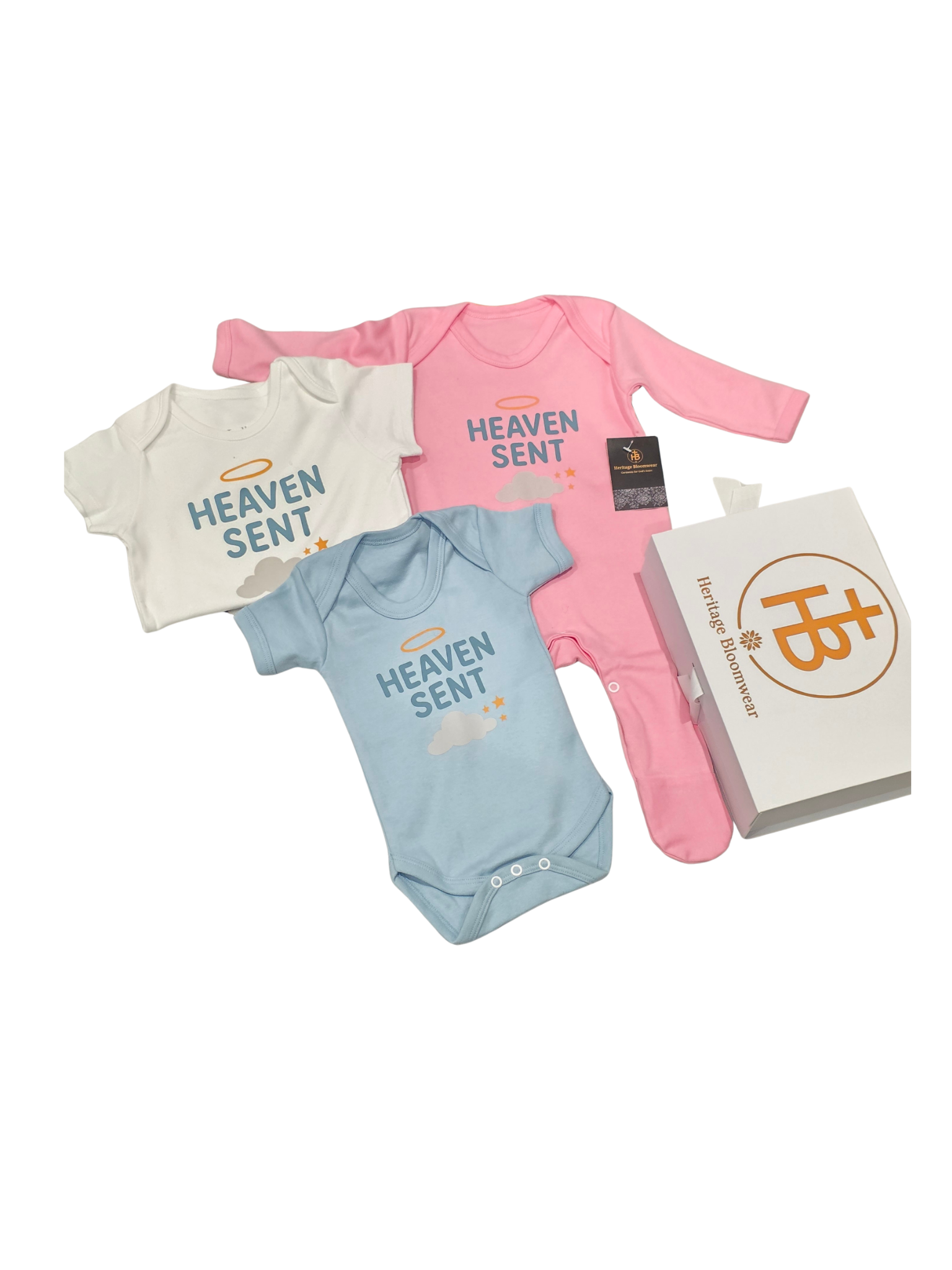 Heaven sent baby set