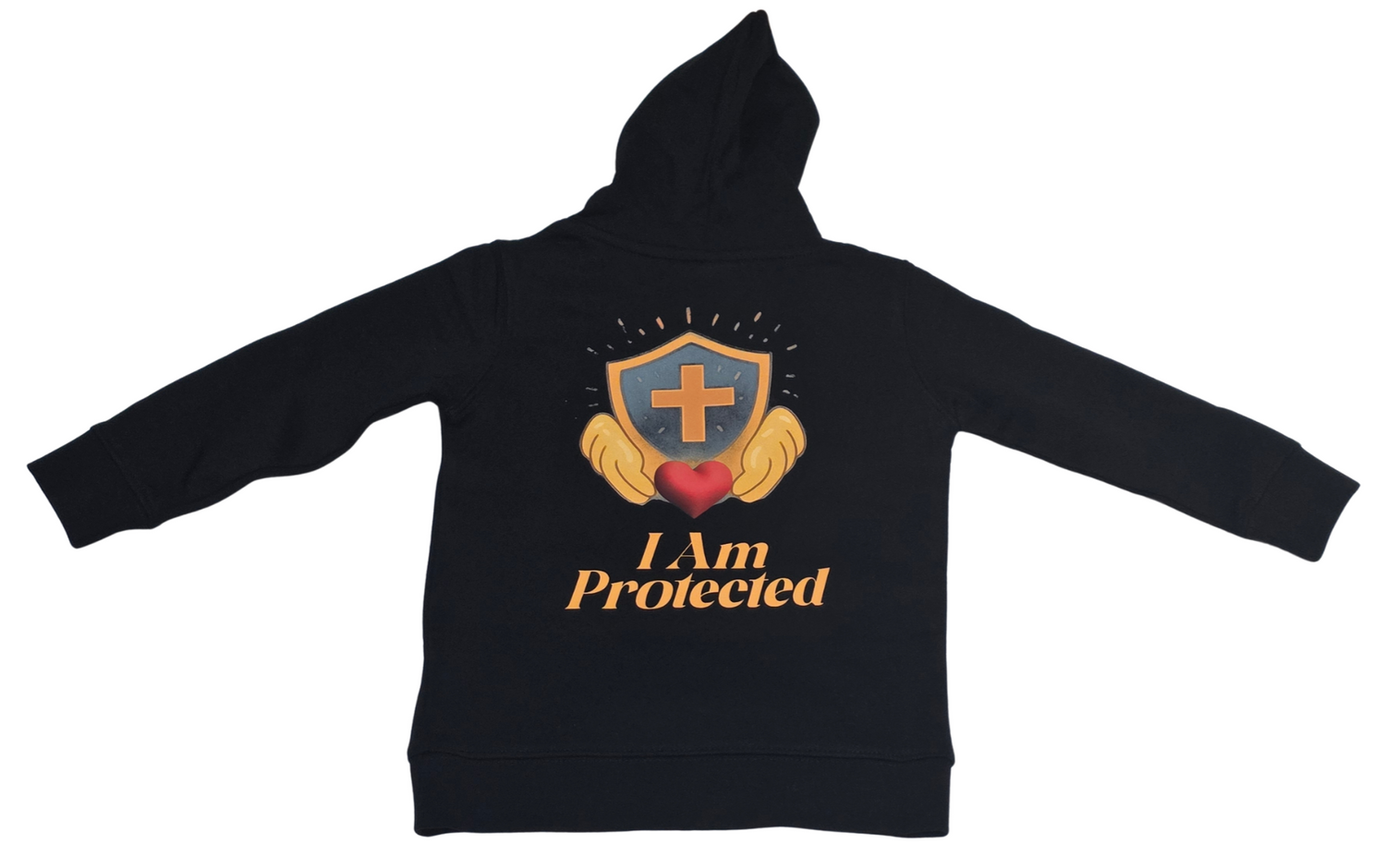 I Am Protected Christian Kids Hoodie – 100% Organic Cotton