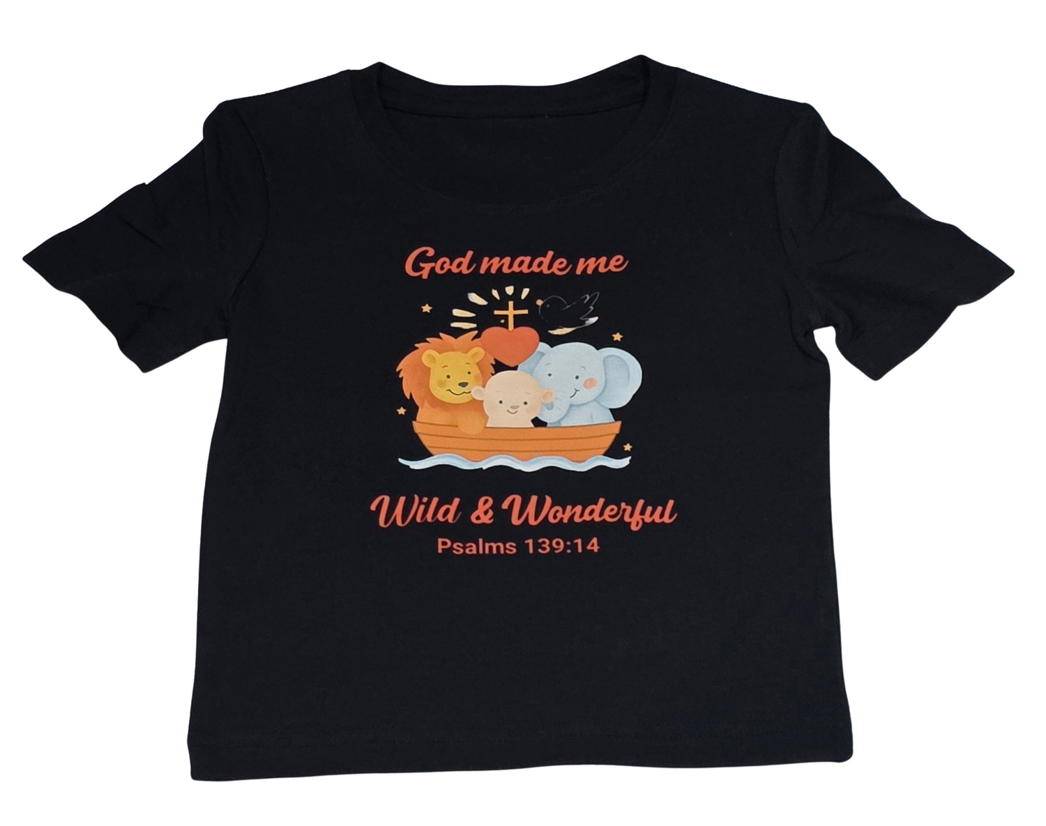 Wild & Wonderful Christian Kids T-Shirt – Psalm 139:14 Faith-Based Children’s Tee