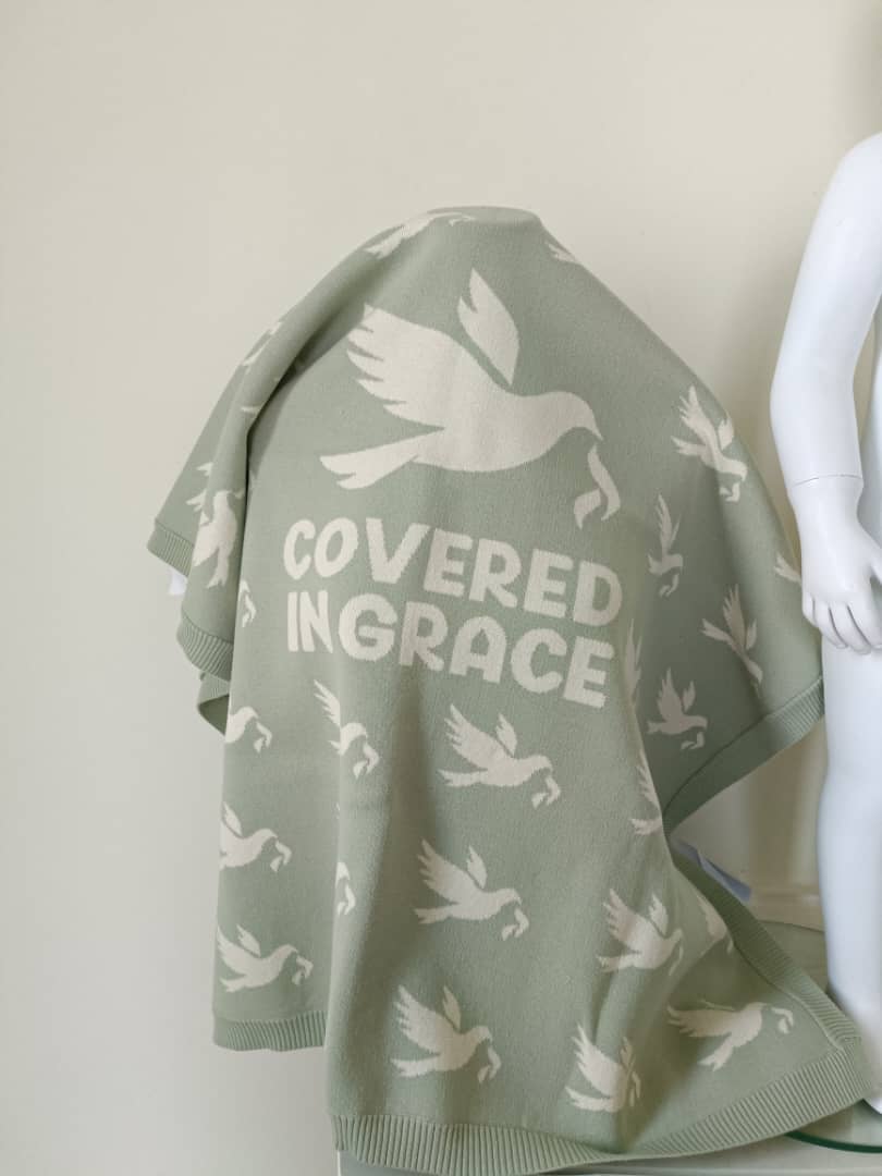 Covered in Grace Christian Baby 3-in-1 Set – Faith-Based Newborn Gift Set