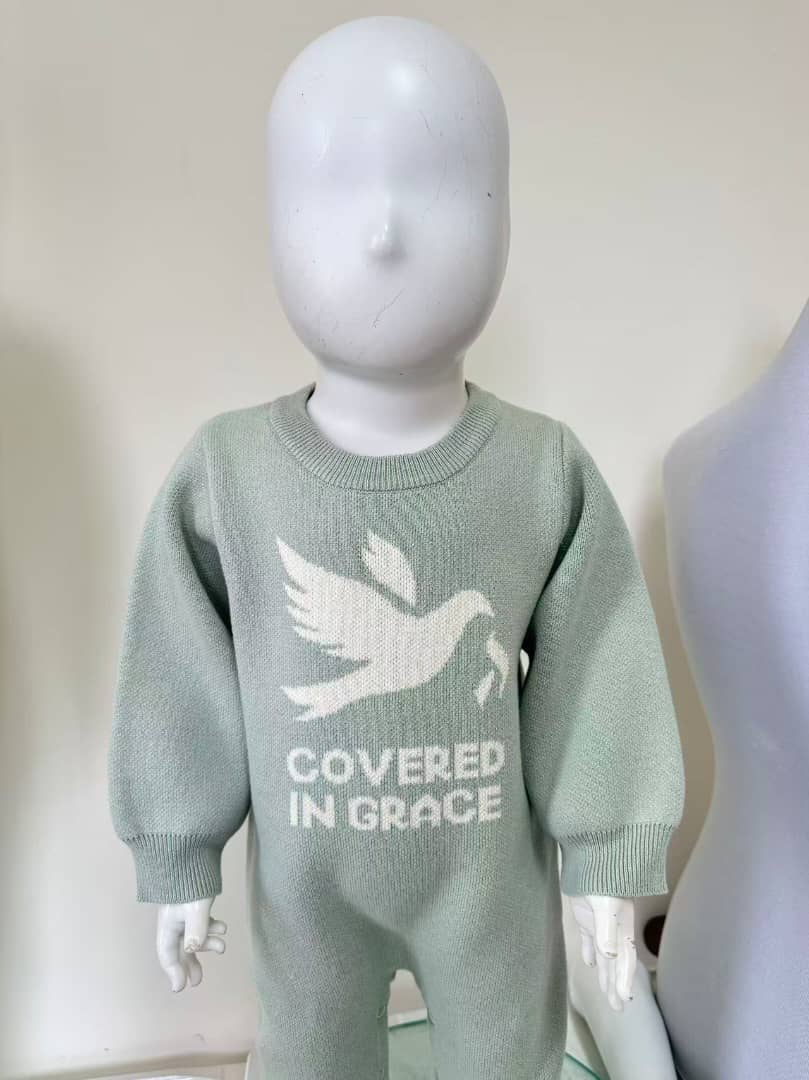 Covered in Grace Christian Baby 3-in-1 Set – Faith-Based Newborn Gift Set