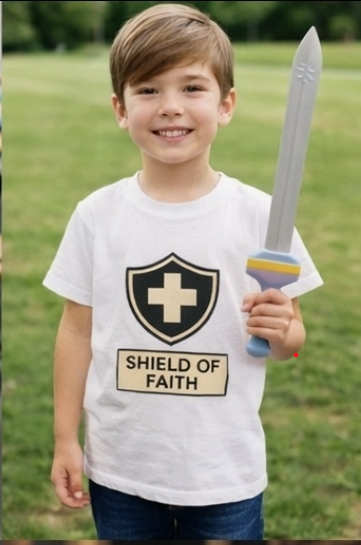 Shield of Faith Christian Kids’ T-Shirt – Bible Inspired Children’s Clothing