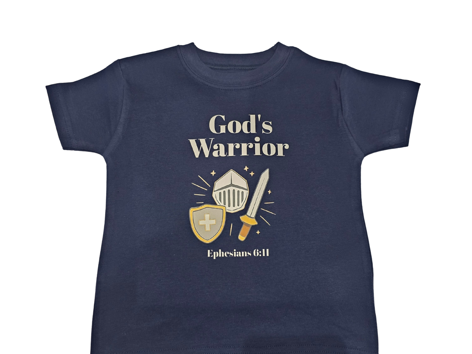 God’s Warrior Christian Kids’ T-Shirt – Faith Inspired Children’s Apparel