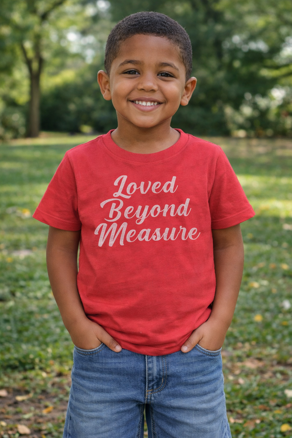 Loved Beyond Measure Christian Kids T-Shirt – Faith-Based Children’s Tee (Three Styles)