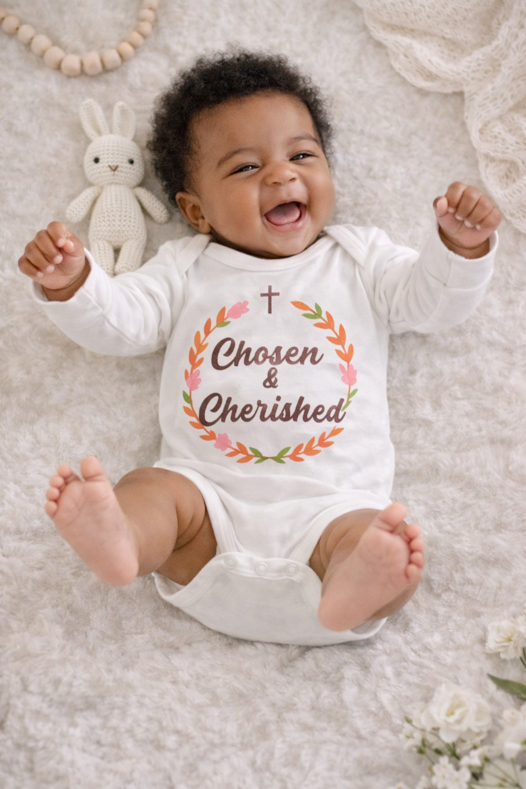 Chosen & Cherished Christian Baby Set – Faith Keepsake Outfit