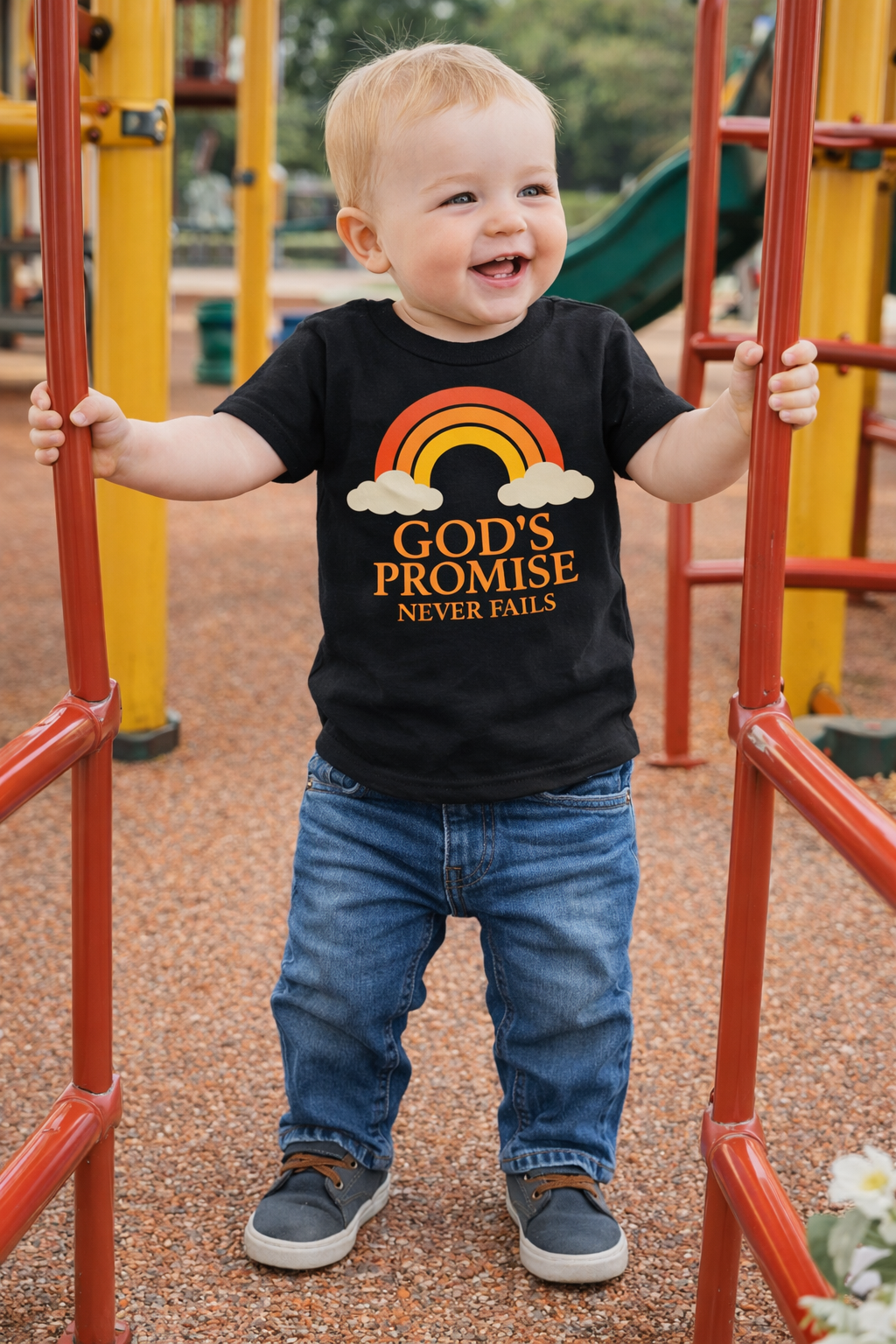 God’s Promise Christian Baby T-Shirt & Bodysuit Set – Faith Clothing Duo