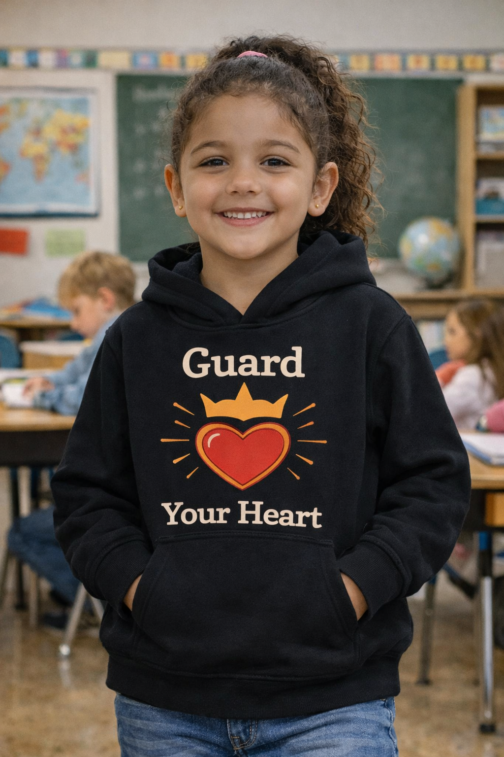 Guard Your Heart Christian Kids Hoodie – 100% Organic Cotton