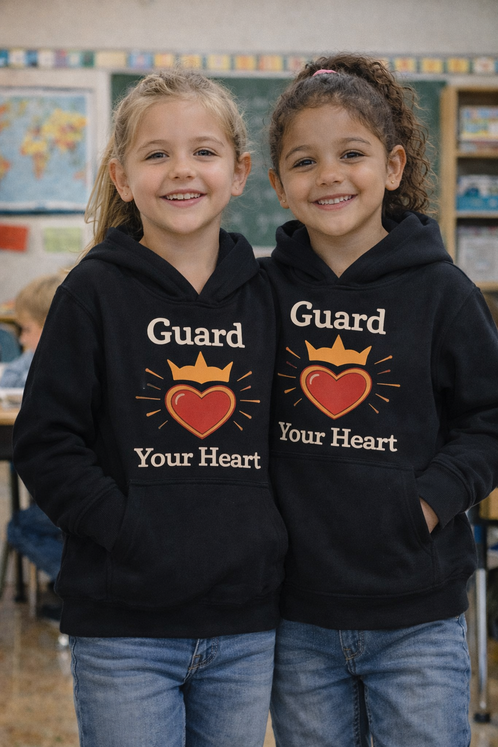 Guard Your Heart Christian Kids Hoodie – 100% Organic Cotton