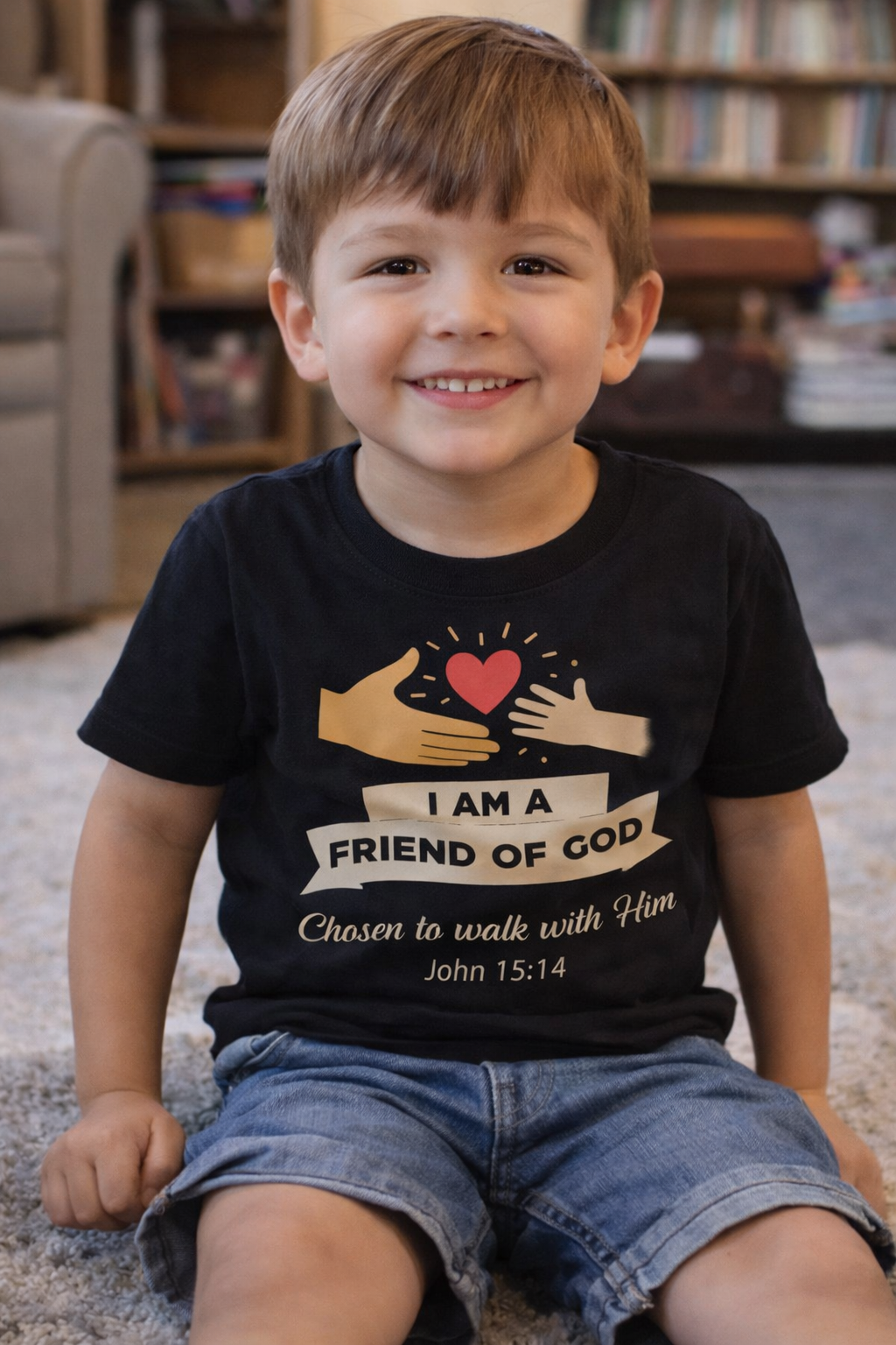 Friend of God Christian Kids T-Shirt – John 15:14 Faith-Based Children’s Tee