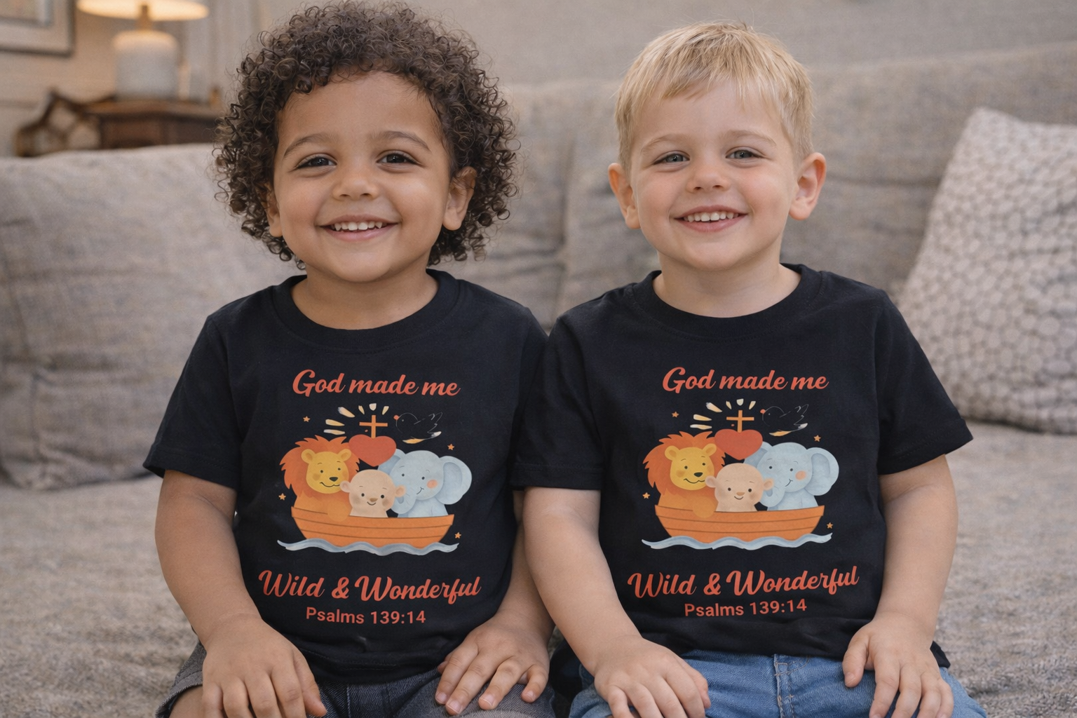 Wild & Wonderful Christian Kids T-Shirt – Psalm 139:14 Faith-Based Children’s Tee