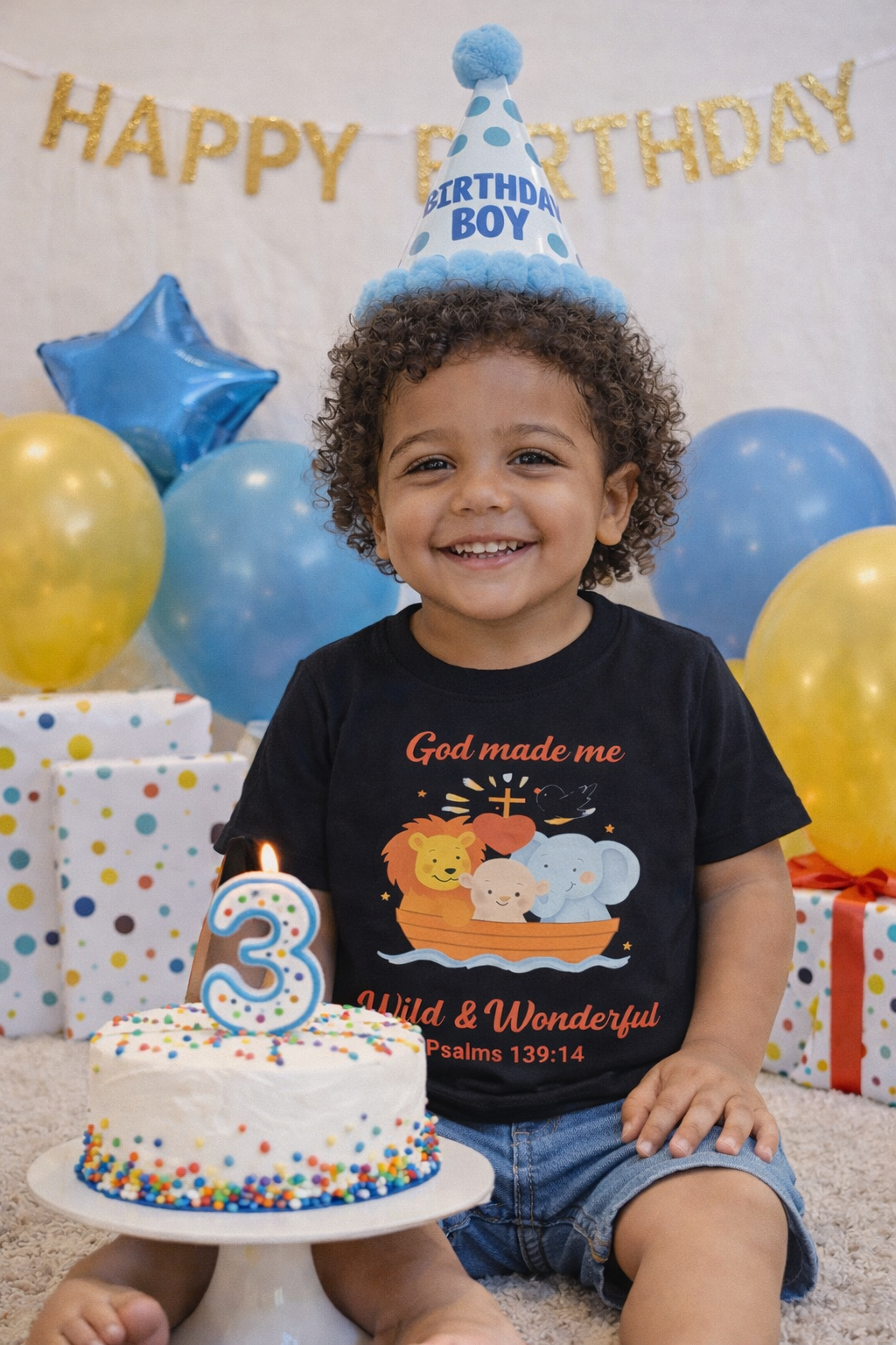 Wild & Wonderful Christian Kids T-Shirt – Psalm 139:14 Faith-Based Children’s Tee