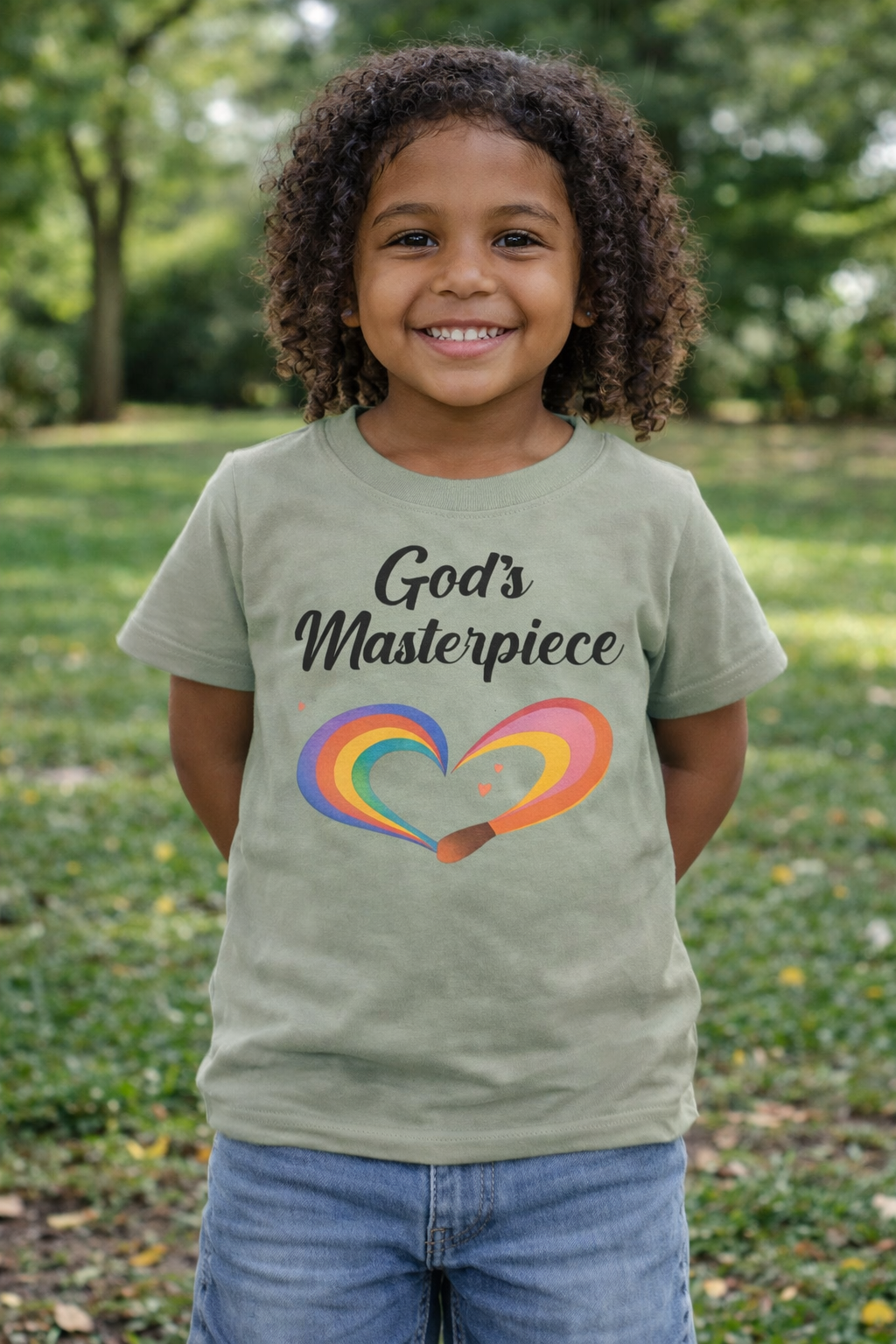 God’s Masterpiece Christian Family T-Shirt Set – Faith-Based Matching Family Outfits