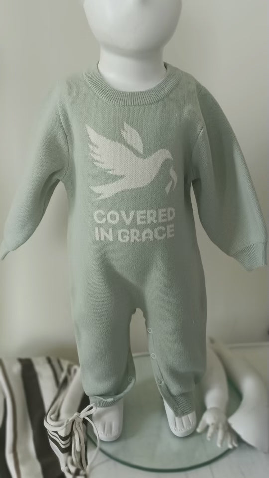 Covered in Grace Christian Baby 3-in-1 Set – Faith-Based Newborn Gift Set